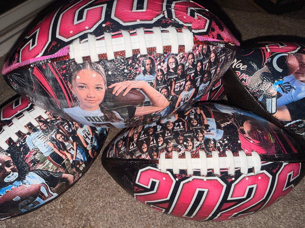 Custom Senior Night Football – Personalized Photo Memory Ball