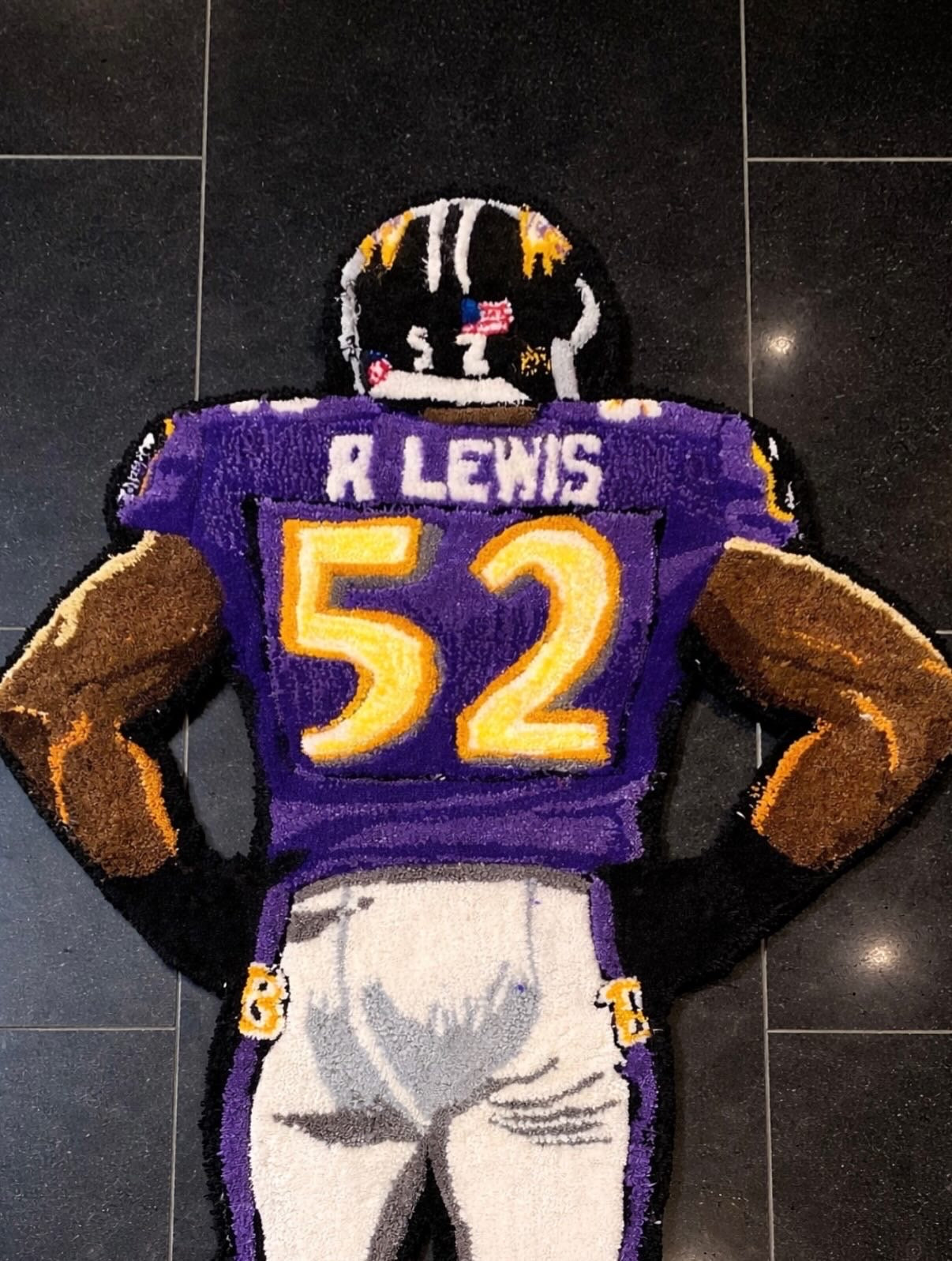 Custom Athlete Rug – Personalized 4 ft Photo Tufted Rug