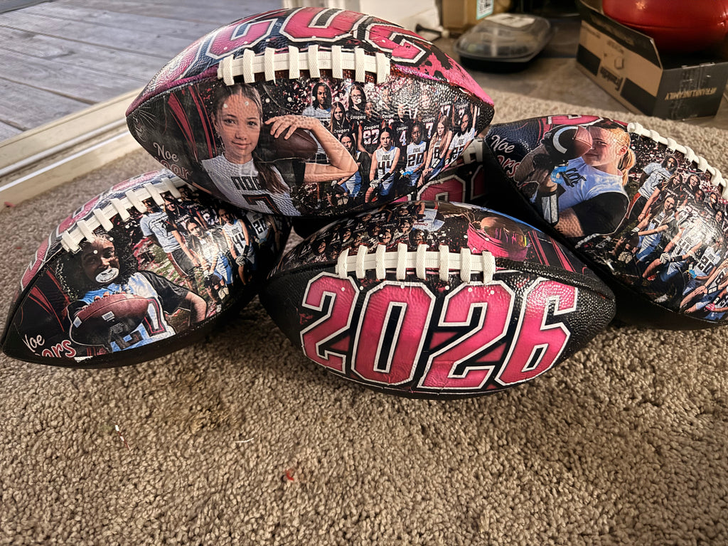 Custom Senior Night Football – Personalized Photo Memory Ball
