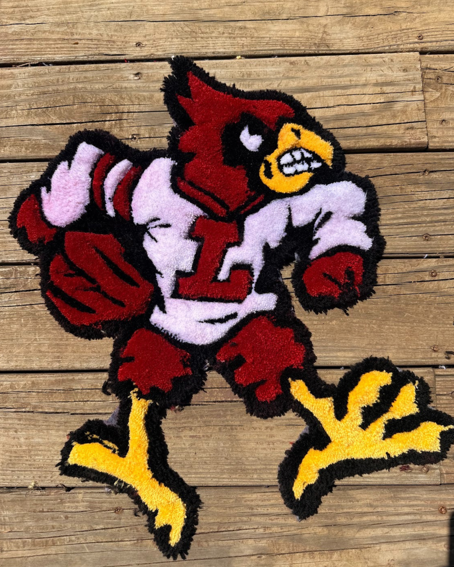 Custom Sports Logo Rug – Personalized 2 ft Tufted Team Rug